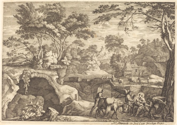 The Flight into Egypt. Creator: Henri Mauperché.