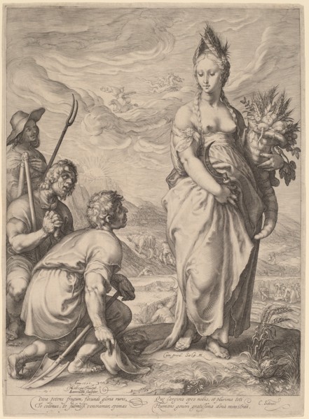 The Cult of Ceres, 1596. Creator: Jan Saenredam.