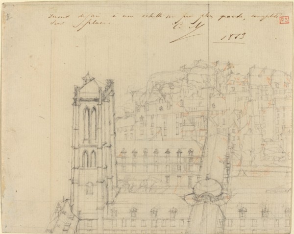 College Henri IV, 1863. Creator: Charles Meryon.