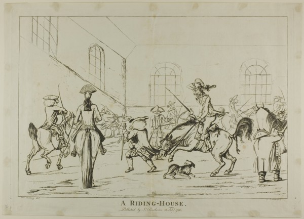 A Riding-House, published 1780. Creator: Unknown.