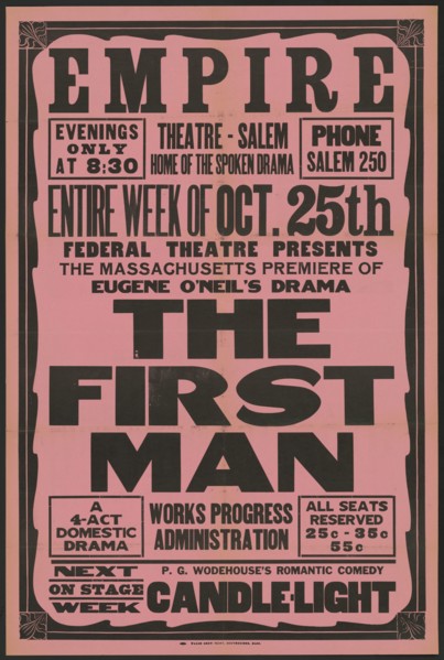 The First Man, Salem, MA, 1937. Creator: Unknown.
