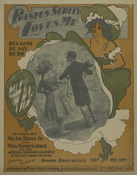 'Rastus surely loves me', 1899. Creator: Unknown.