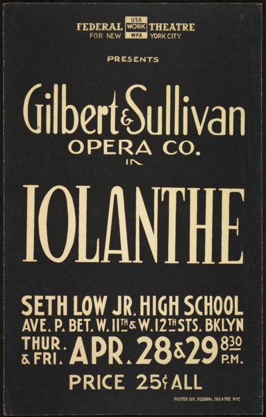 Iolanthe, New York City, [193-]. Creator: Unknown.