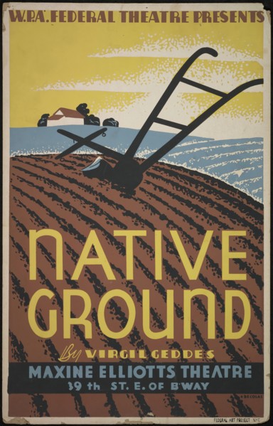 Native Ground, New York, [1937]. Creator: Unknown.