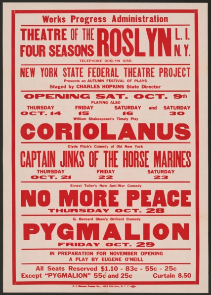 No More Peace, Roslyn, NY, 1937. Creator: Unknown.