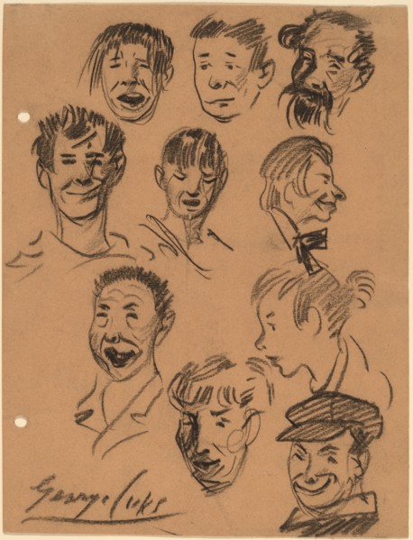 Ten Heads, c. 1905. Creator: George Benjamin Luks.