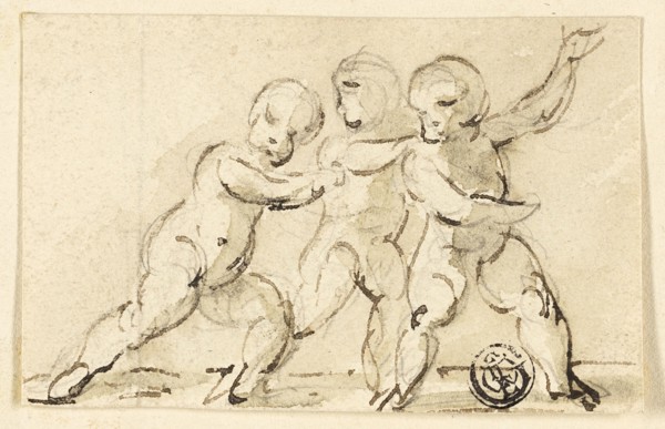 Three Putti at Play, n.d. Creator: Thomas Stothard.
