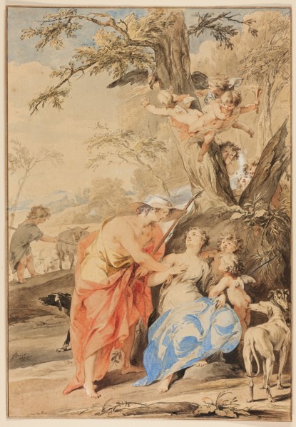 Jupiter and Mnemosyne, 1733. Creator: Jacob de Wit.