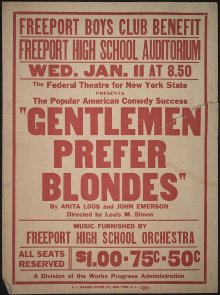 Gentlemen Prefer Blondes, [193-]. Creator: Unknown.