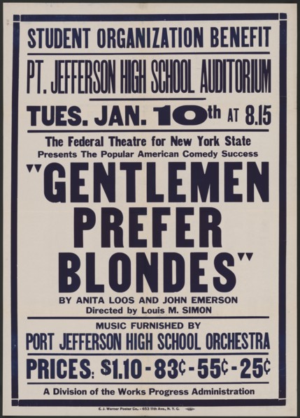 Gentlemen Prefer Blondes, [193-]. Creator: Unknown.