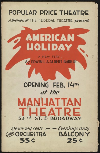 American Holiday, New York, 1936. Creator: Unknown.