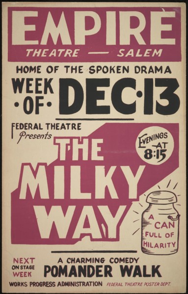 The Milky Way, Salem, MA, [193-]. Creator: Unknown.