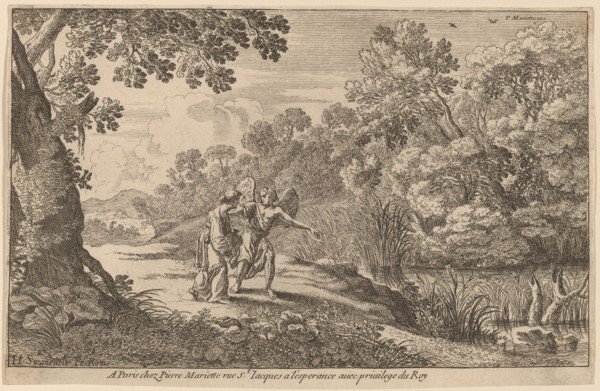 Hagar and the Angel. Creator: Herman van Swanevelt.