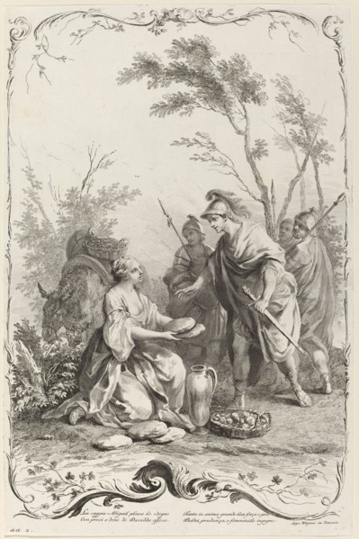David and Abigail, c. 1745. Creator: Joseph Wagner.