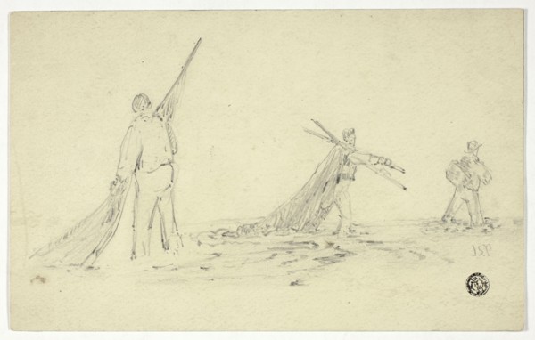 Men Carrying Nets, n.d. Creator: John Skinner Prout.