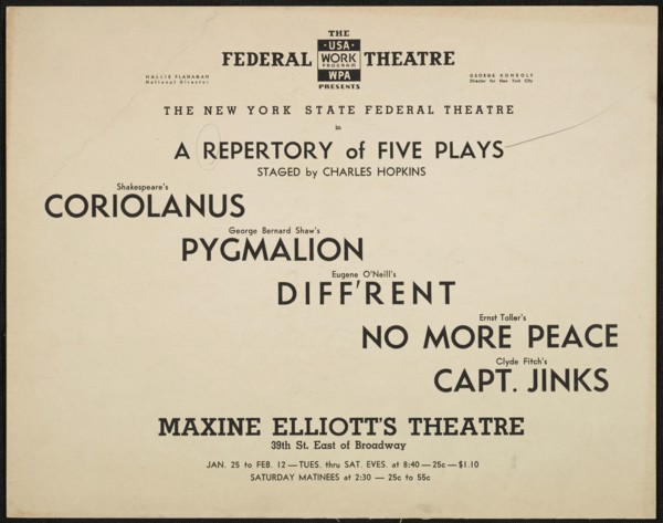 A Repertory of Five Plays, [193-]. Creator: Unknown.