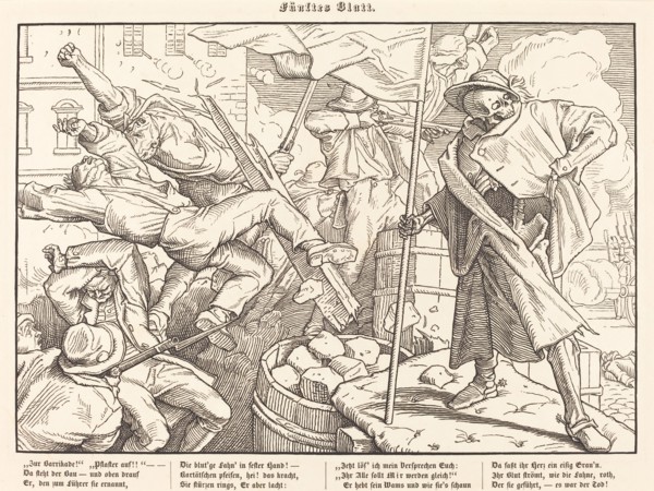 Auch ein Todtentanz V, 1849. Creator: Alfred Rethel.