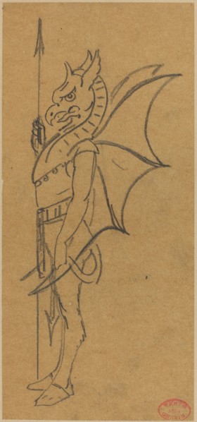 Figure Dressed as a Griffin. Creator: Alfred Grevin.