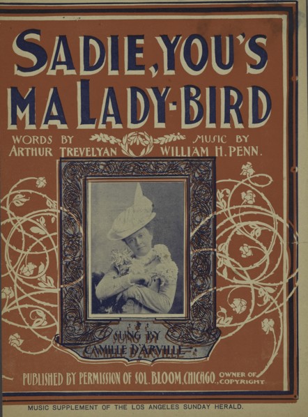 'Sadie, you's ma lady-bird', 1901. Creator: Unknown.