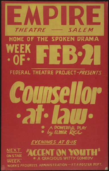 Counsellor at Law, Salem, MA, 1938. Creator: Unknown.