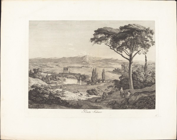 Il ponte Salaro, 1793. Creator: Jacob Wilhelm Mechau.