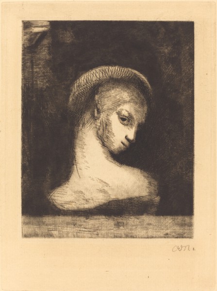 Perversite (Perversity), 1891. Creator: Odilon Redon.