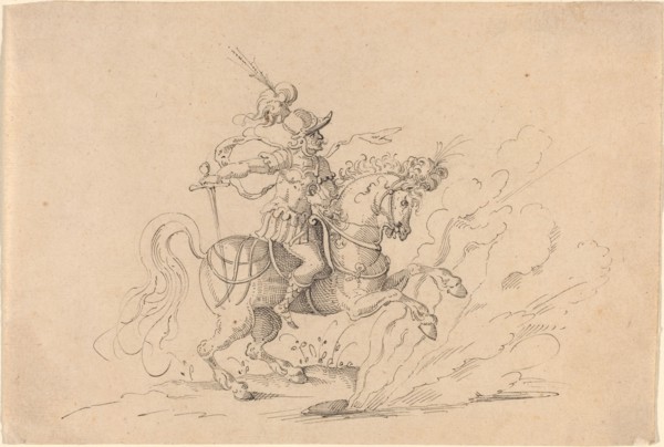The Sacrifice of Marcus Curtius. Creator: Jost Ammon.