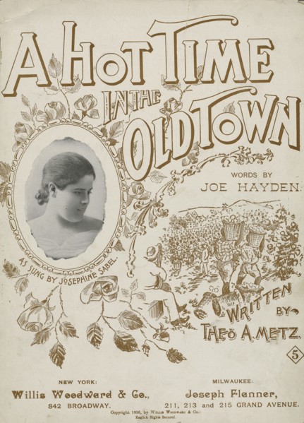 'A hot time in the old town', 1896. Creator: Unknown.