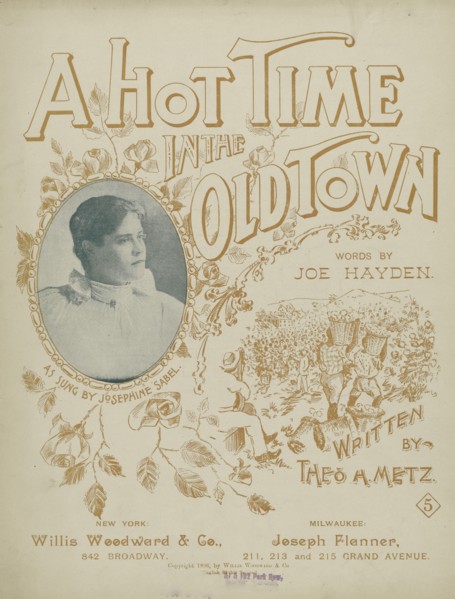 'A hot time in the old town', 1896. Creator: Unknown.