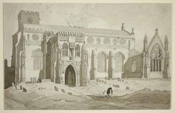 Cley Church, Norfolk, 1818. Creator: John Sell Cotman.