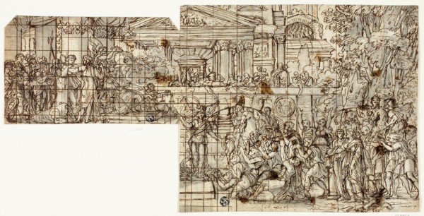Mythological Scene: Triumph of Alexander (recto), n.d.