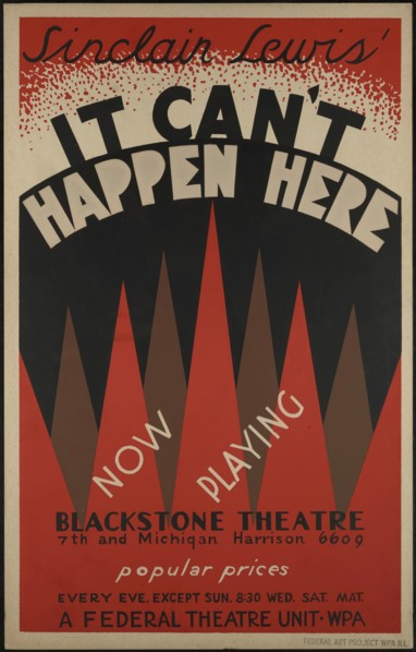 It Can't Happen Here, Chicago, 1936. Creator: Unknown.