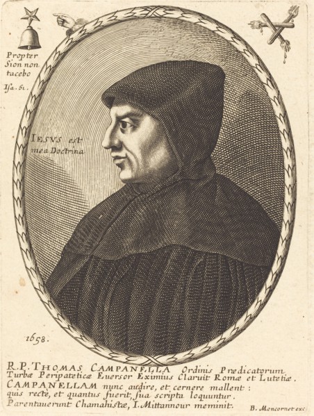 Thomas Campanella, 1658. Creator: Balthasar Moncornet.