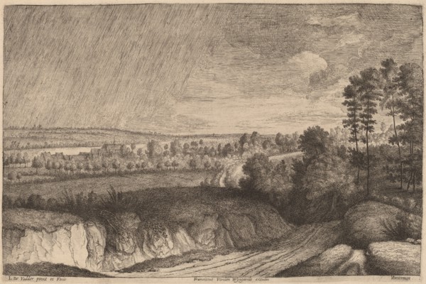 Rainy Landscape, 1636/1669. Creator: Lucas Vorsterman.