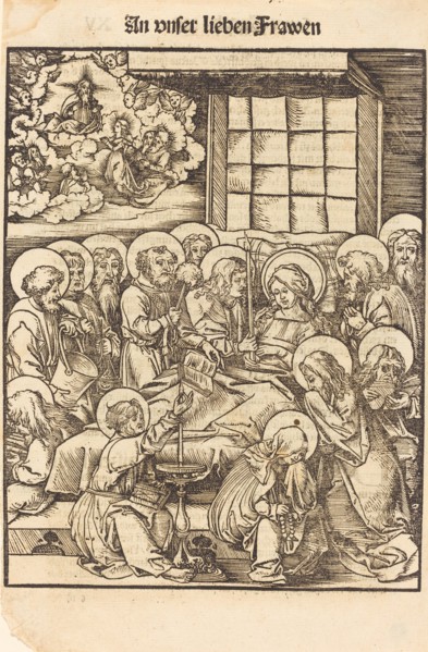 Death of the Virgin. Creator: Hans Wechtlin the Elder.