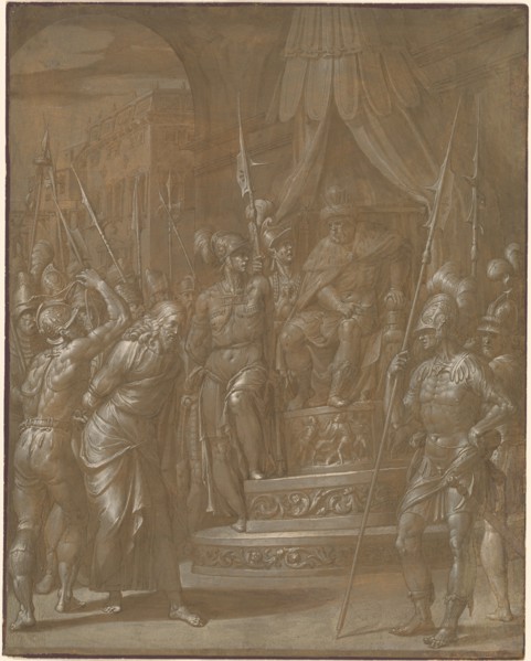 Christ before Herod, c. 1591. Creator: Jacopo Ligozzi.