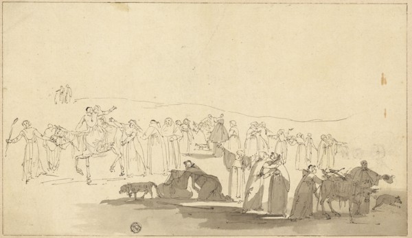 Canterbury Pilgrims, c. 1807. Creator: Thomas Stothard.
