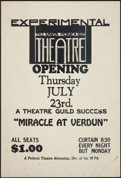 Miracle at Verdun, Los Angeles, 1936. Creator: Unknown.