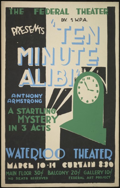Ten Minute Alibi, Waterloo, IA, 1937. Creator: Unknown.