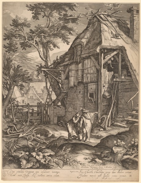 Abraham Casting Out Hagar, 1603. Creator: Jacob Matham.