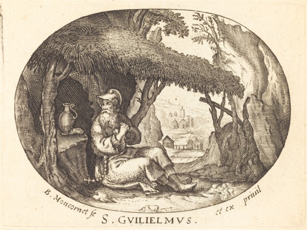 Saint William the Hermit. Creator: Balthasar Moncornet.