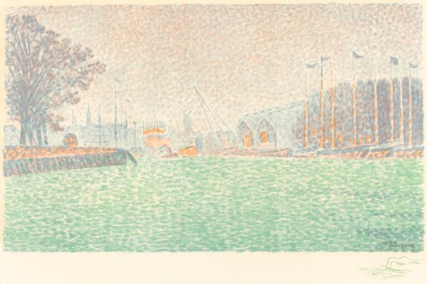 At Flushing (A Flessingue), 1895. Creator: Paul Signac.