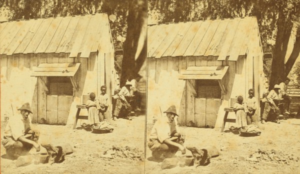 Cooking for the family, (1868-1900?). Creator: Unknown.