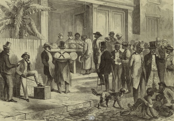 Freedmen voting in New Orleans, 1867. Creator: Unknown.