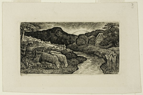 The Sheep of this Pasture, n.d. Creator: Edward Calvert.