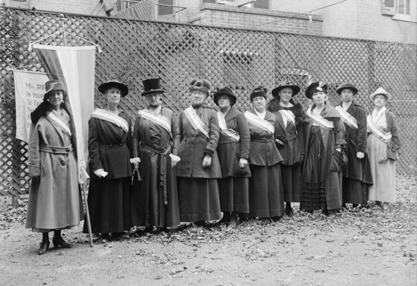 Woman Suffrage - Pickets, 1917. Creator: Harris & Ewing.