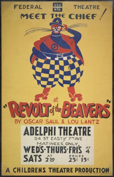 Revolt of the Beavers, New York, 1937. Creator: Unknown.