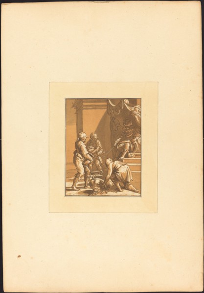 Roman Sacrifice, 1780. Creator: Maria Catharina Prestel.