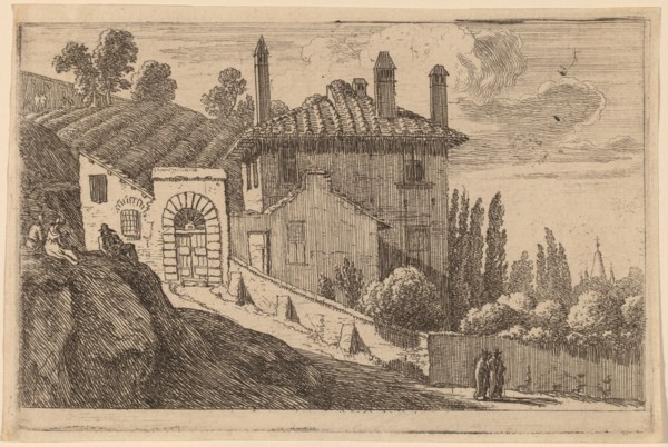 View of an Italian Villa. Creator: Herman van Swanevelt.