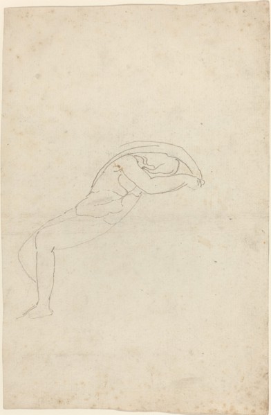 Study of a Semi-Reclining Figure. Creator: John Flaxman.